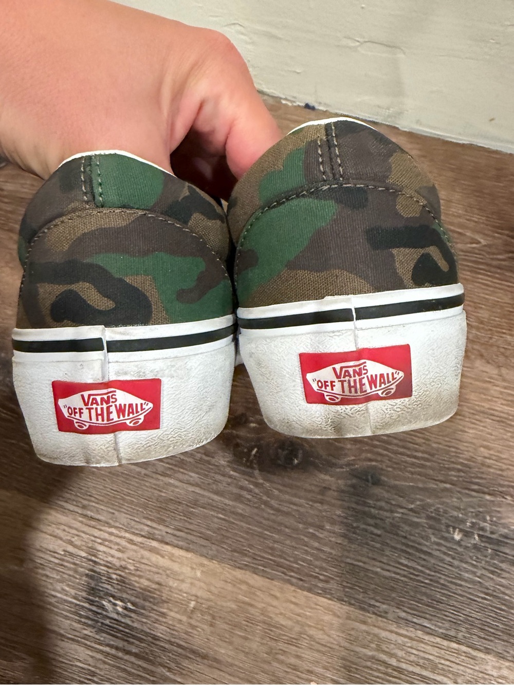 Camo Slip-On platform Vans size women 8 men 6.5 - Picture 3 of 4